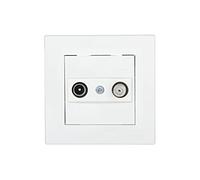 Schneider electric eph3400121 prise TV/SAT Final, blanc