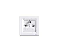 Schneider Electric Eph3500121 Toma Tv-r-sat Extrémité, Blanc