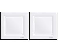 Schneider Electric EPH5600121 Couvercle aveugle Blanc (Lot de 2)