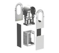 Schneider Electric EVA1RFKS2 EVlink Pro AC Kit Metal F 2 CP