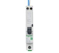 Schneider Electric EZ9D16806 Easy9 Disjoncteur de courant résiduel avec protection contre les surintensités, 1P + NS, 6 A, courbe B, 6000 A, 30 mA, Gris