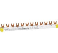 Schneider Electric Fourche de rail de phase R9XFH312, 1P, 12 HP, 63A, 1 pièce