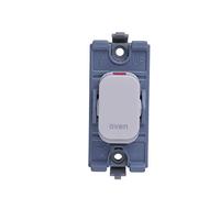 Schneider Electric GGBL20DPOVW Lisse Module interrupteur 2 pôles pour four, 20 AX, Blanc