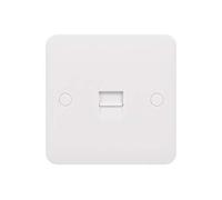 Schneider Electric GGBL7062S Lisse Prise téléphonique esclave, Blanc, Single
