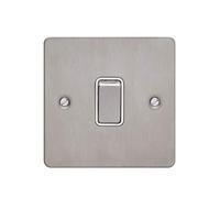 Schneider Electric GU1214WSS Interrupteur plaque plate Ultimate en acier inoxydable