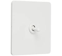 Schneider Electric GU1412TPW Ultimate Plaque plate sans vis 2 voies 1 poste Métal Blanc