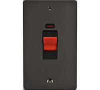 Schneider Electric GU4221BBN Ultimate Plaque plate 2 pôles Nickel Noir