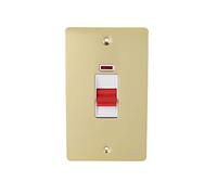 Schneider Electric GU4221WPB Ultimate Plaque plate 2 pôles Laiton