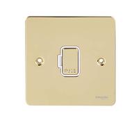 Schneider Electric GU5200WPB Ultimate Plaque plate sans interrupteur Laiton