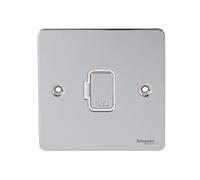 Schneider Electric GU5200WPC Ultimate Plaque plate sans commutation fusionné Chromé