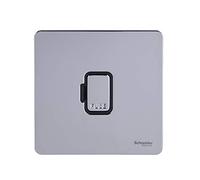 Schneider Electric GU5400BPC Ultimate Plaque plate sans vis, connexion fusible non commutée, Chrome