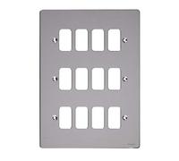 Schneider Electric GUG12GMS Plaque plate 12 vitesses Chrome poli