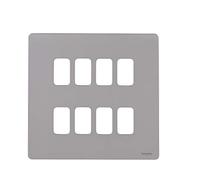 Schneider Electric GUGS08GMS Système de grille sans vis 8 vitesses Acier miroir