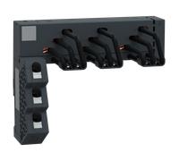 Schneider Electric GV2G3LA Système de rails triphasés, 63A, 3 points de sortie, alimentation gauche, distance de 45 mm Système de