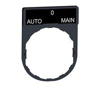 Schneider Electric ZBY2185 Harmony - porte-étiquette 30x40 + étiquette 'AUTO-O-MAIN' 8x27 - blanc/noir