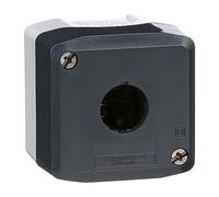 Schneider Electric - Harmony XAL - boite 1 trou Ø22 - couvercle gris foncé - fond gris clair - XALD01