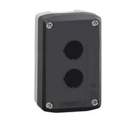 Schneider Electric - Harmony XAL - boite 2 trous Ø22 - couvercle gris foncé - fond gris clair - XALD02