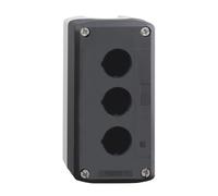 Schneider Electric - Harmony XAL - boite 3 trous Ø22 - couvercle gris foncé - fond gris clair - XALD03