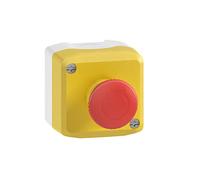 Schneider Electric - Harmony XAL - boite jaune arrêt urgence rouge - pousser tourner - 1O - Ø40 - XALK178