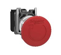 Schneider Electric Arrêt urgence Harmony XB4 Ø40 pousser-tourner 1O+1O surveillance XB4BS84462