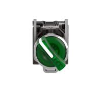 Schneider Electric - Harmony XB4 - bouton à manette lumin - Ø22-2 pos fix - vert - 1O+1F - 230V - XB4BK123M5