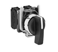 Schneider Electric - Harmony XB4 - bouton tournant à crosse - Ø22-3 pos rap C - noir - 2F - vis étr - XB4BJ53