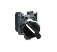 Schneider Electric - Harmony XB4 - bouton tournant manette - Ø22-2 pos fix - noir - 1O+1F - vis étr - XB4BD25