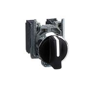 Schneider Electric Bouton de commande Harmony XB4 (XB4BD33) tournant Ø22 2F 3P noir