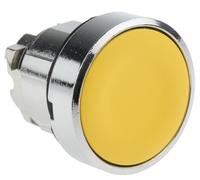 Schneider Electric - Harmony XB4 - tête bouton poussoir - Ø22 - affleurant - jaune - ZB4BA5