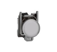 Schneider Electric - Harmony XB4 - voyant lumineux DEL - Ø22 - blanc - 24V - vis étrier - XB4BVB1