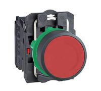 Schneider Electric XB5AA42 Harmony XB5AA42 Bouton-poussoir actionneur plat 1 bouton rouge décrochage par pression 1 pc(s)