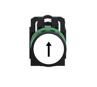 Schneider Electric – Bouton poussoir à impulsion Harmony XB5 – Ø22 marqué noir 1F vis – XB5AA3351