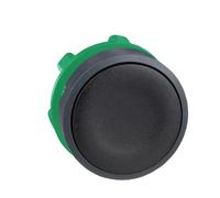 Schneider Electric ZB5AA2 Harmony ZB5AA2 Bouton-poussoir avec pavé à touches, actionneur plat 1 bouton noir décrochage par