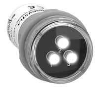 Schneider Electric - Harmony XB5 - Voyant de présence 3 phases - LED - blanches - 400VAC - XB5EV57L4