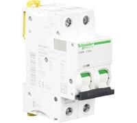 Schneider Electric A9F74263 IC60N Disjoncteur, Acti9, 2P, 63A, courbe C, 50/60 Hz, blanc