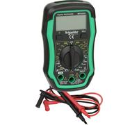 MULTIMÈTRE NUMÉRIQUE CAT III 600V. MESURE DE TENSION, COURANT, RÉSISTANCE, DIODE, CONTINUITÉ, NIVEAU DE BATTERIE ET TEMP