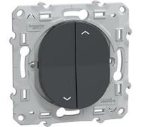Schneider Electric - Interrupteur volet roulant 2 boutons 6A anthracite - Ovalis - Schneider anthracite G