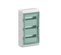 Schneider Electric Kaedra Mureva 10344DE Petit répartiteur de pièces humides en saillie pour jardin, cave, garage et extérieur, distributeur d'installation électrique, boîte à fusibles, 3 x 12 TE,