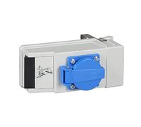 Schneider Electric KBC16DCP2 Canalis Coffret de Dérivation pour Fusible NF 8.5 x 31.5 mm, Prise VDE, 16 A