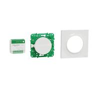 Schneider Electric Kit Odace S520192K - actionneur micro, interrupteur et plaque style blanc