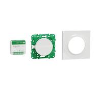 Schneider Electric Kit Odace S520192K - actionneur micro, interrupteur et plaque style blanc