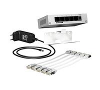 Schneider Electric - LexCom Home - switch informatique - 1GBit/s - 5 ports + 5 cordons + support - VDIR323005