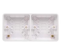 Schneider Electric Lisse GGBL9D25S Boîtier moulé double surface Blanc 25 mm