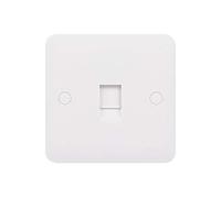 Schneider Electric Lisse White Moulded GGBL7071C6S Prise de données unique CAT-6 RJ45 Blanc