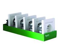 SCHNEIDER ELECTRIC Lot de 5 Prises de courant avec terre 2P+T encastrables complet Asfora 16 A 3680 W