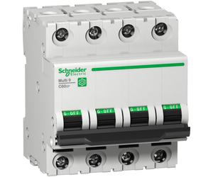 Schneider Electric M9F21402 Multi9 C60SP 4P B 2A MCB
