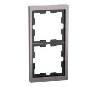 Merten Merten Cadre 2f. nickelé métal D-Life MEG4020-6550 Quantité:1