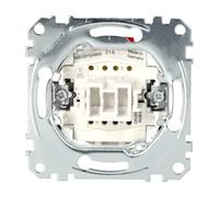 Schneider Electric Merten MEG3112-0000 Insert de commutateur pour montage d'interrupteurs et de prises, 2 pôles, encastré, 10 AX, AC 250 V, bornes à fiche, référence MEG3112-0000