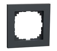 Schneider Electric Merten MEG4010-3614 M-Pure Cadre pour Prise et Interrupteur, 1 Prise, Anthracite, 1 pièce