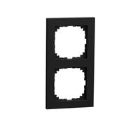 Schneider Electric Merten MEG4020-3603 M-Pure Cadre double IP20 IK03 Noir mat